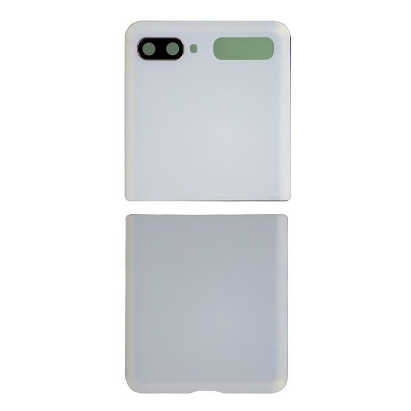 SET 2 PEZZI COVER POSTERIORE PER SAMSUNG GALAXY Z FLIP 5G F707B BIANCO