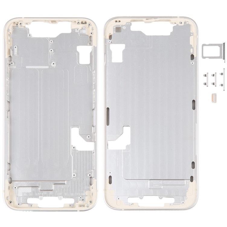 COVER CENTRALE A PER APPLE IPHONE 14 6.1 BIANCO MATERIALE ORIGINALE