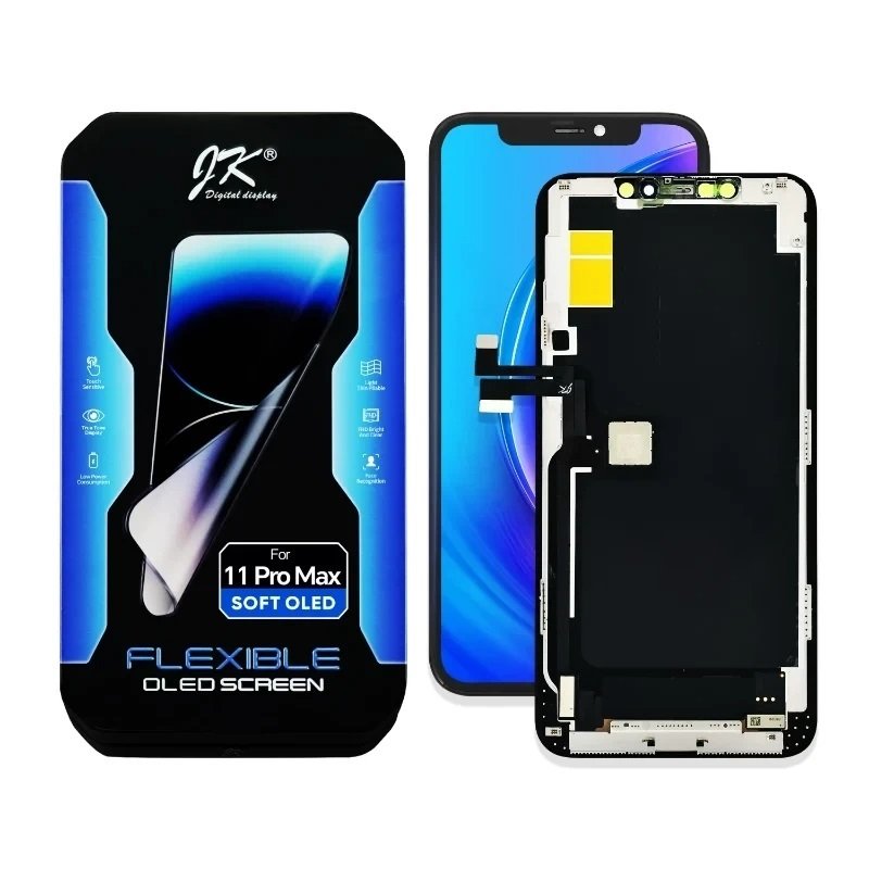 TOUCHSCREEN + DISPLAY OLED DISPLAY COMPLETO PER APPLE IPHONE 11 PRO MAX 6.5 JK-T OLED VERSIONE SOFT