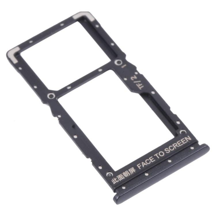 SIM TRAY PER XIAOMI REDMI NOTE 10 5G (M2103K19G M2103K19C) / POCO M3 PRO 5G (M2103K19PG M2103K19PI) NERO