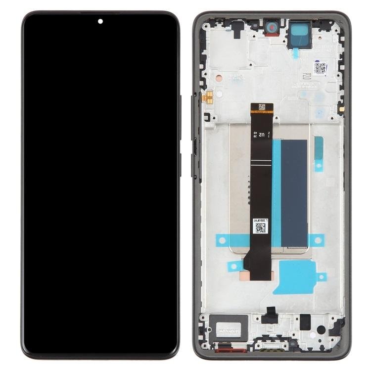 TOUCHSCREEN + DISPLAY AMOLED DISPLAY COMPLETO + FRAME PER XIAOMI REDMI NOTE 13 PRO+ 5G (23090RA98C 23090RA98G 23090RA98I) NERO ORIGINALE (SERVICE PACK)