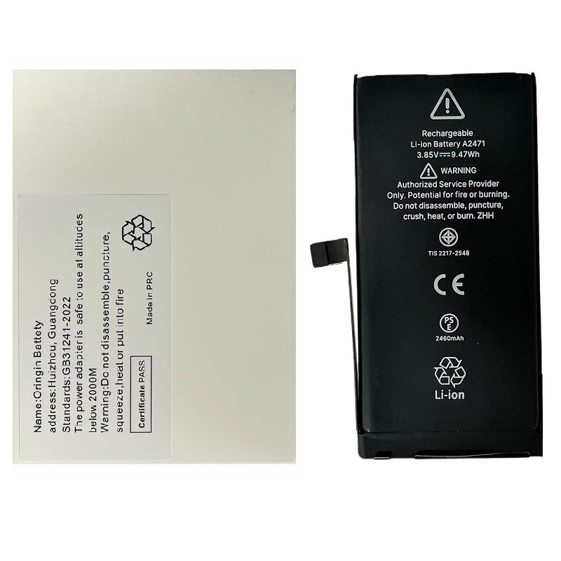 BATTERIA DE GRANDE CAPACITA (2460 mAh) PER APPLE IPHONE 12 MINI 5.4 (DIAGNOSTICABILE BATTERIA NON È NECESSARIA LA SALDATURA CAVO BATTERIA ORIGINALE NESSUN MESSAGGIO "PARTE SCONOSCIUTA") (RICHIEDE AGGIORNAMENTO ALL'ULTIMA VERSIONE)