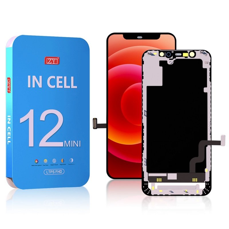 TOUCHSCREEN + DISPLAY LCD DISPLAY COMPLETO PER APPLE IPHONE 12 MINI 5.4 INCELL ZY FHD 1080P