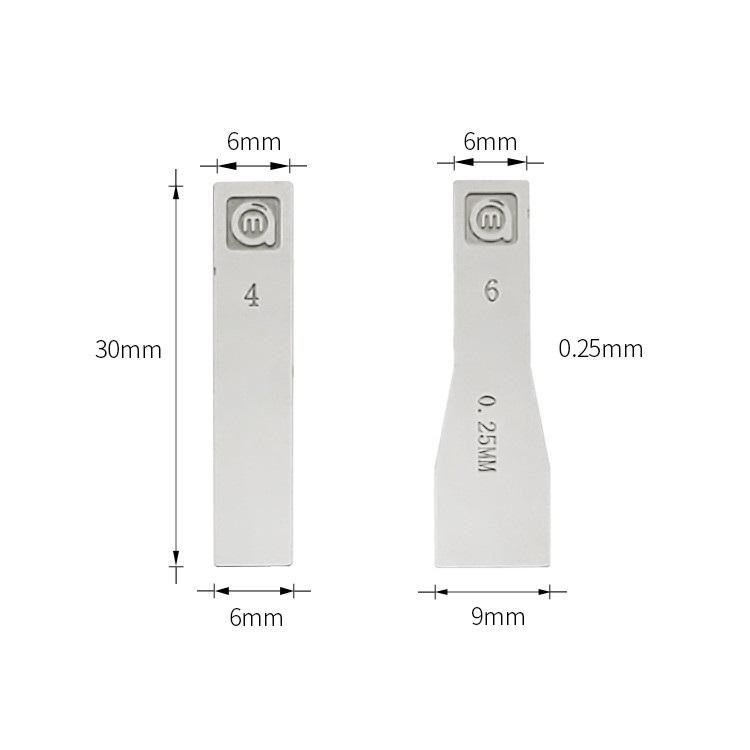 RASCHIETTO PER LATTA / BLADES #4 + #6 2PEZZI PER AMAOE COLTELLO MOBILE DA RIPARAZIONE
