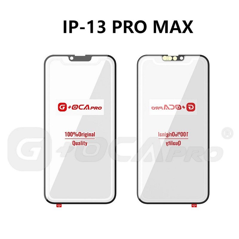 G+ PRO VETRO + OCA PER APPLE IPHONE 13 PRO MAX 6.7 NERO