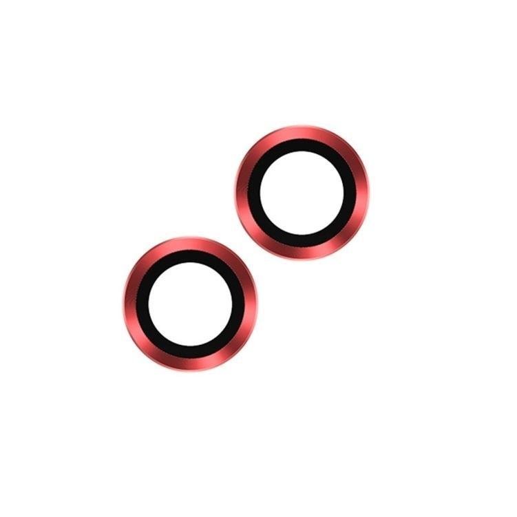 SET 2 PEZZI VETRO E SUPPORTO CAMERA PER APPLE IPHONE 13 6.1 / IPHONE 13 MINI 5.4 ROSSO