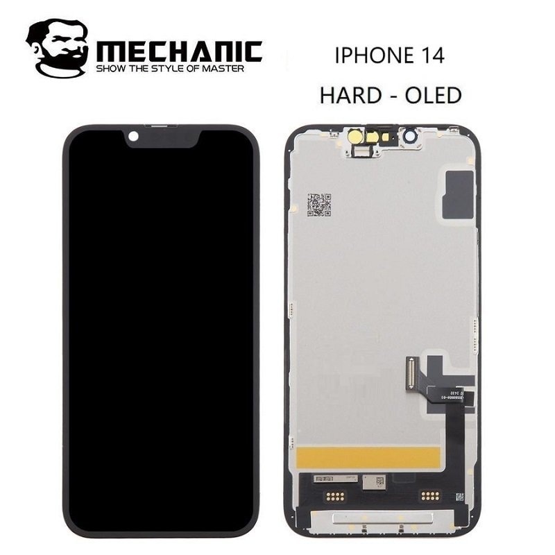 TOUCHSCREEN + DISPLAY OLED DISPLAY COMPLETO PER APPLE IPHONE 14 6.1 MECHANIC OLED VERSIONE DURA