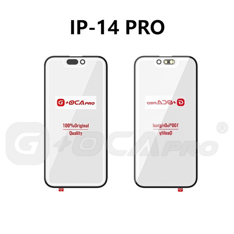 G+ PRO VETRO + OCA PER APPLE IPHONE 14 PRO 6.1 NERO