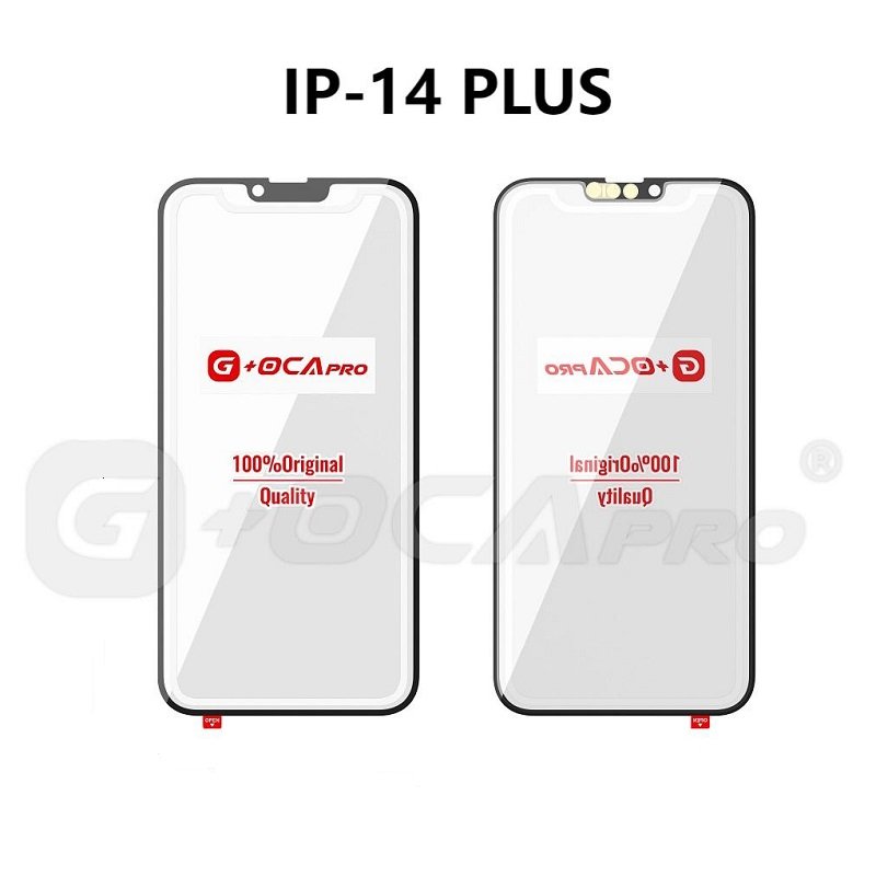 G+ PRO VETRO + OCA PER APPLE IPHONE 14 PLUS 6.7 NERO