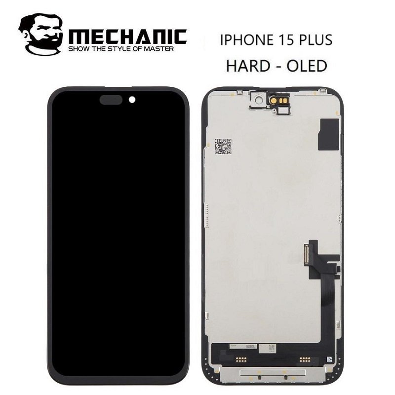 TOUCHSCREEN + DISPLAY OLED DISPLAY COMPLETO PER APPLE IPHONE 15 PLUS 6.7 MECHANIC OLED VERSIONE DURA