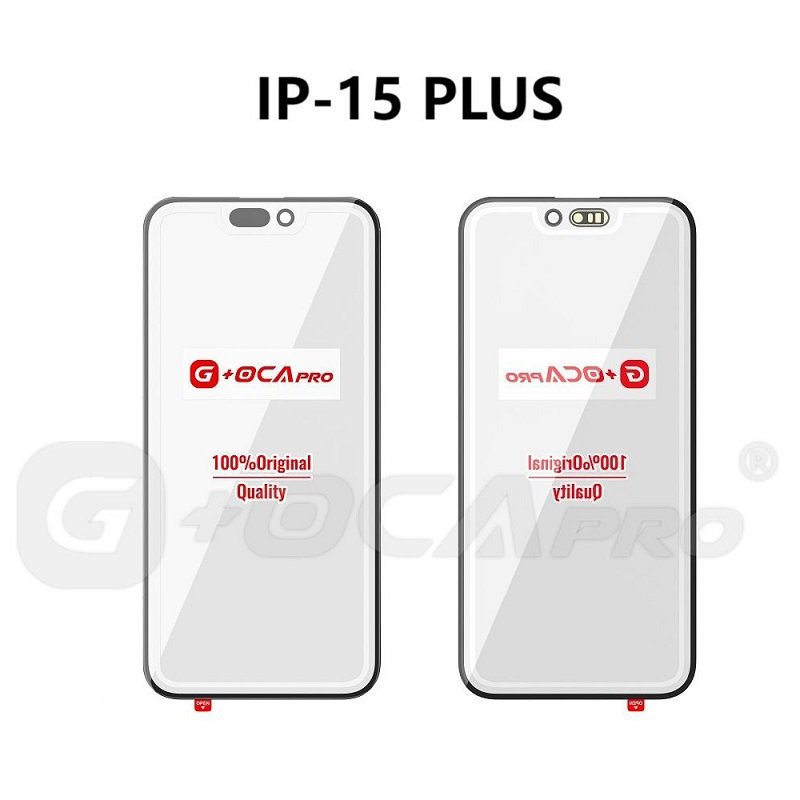 G+ PRO VETRO + OCA PER APPLE IPHONE 15 PLUS 6.7 NERO