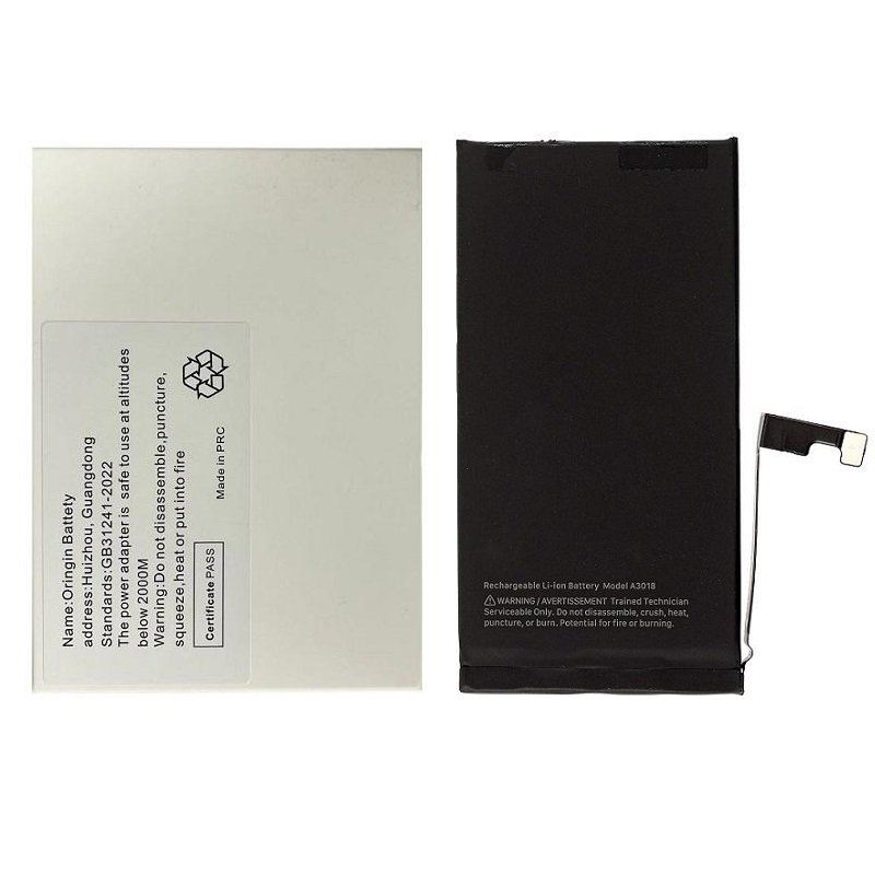 BATTERIA DE GRANDE CAPACITA (3570 mAh) PER APPLE IPHONE 15 6.1 (DIAGNOSTICABILE BATTERIA NON È NECESSARIA LA SALDATURA CAVO BATTERIA ORIGINALE NESSUN MESSAGGIO "PARTE SCONOSCIUTA") (RICHIEDE AGGIORNAMENTO ALL'ULTIMA VERSIONE)