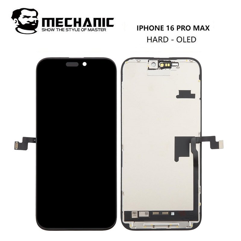 TOUCHSCREEN + DISPLAY OLED DISPLAY COMPLETO PER APPLE IPHONE 16 PRO MAX 6.9 MECHANIC OLED VERSIONE DURA