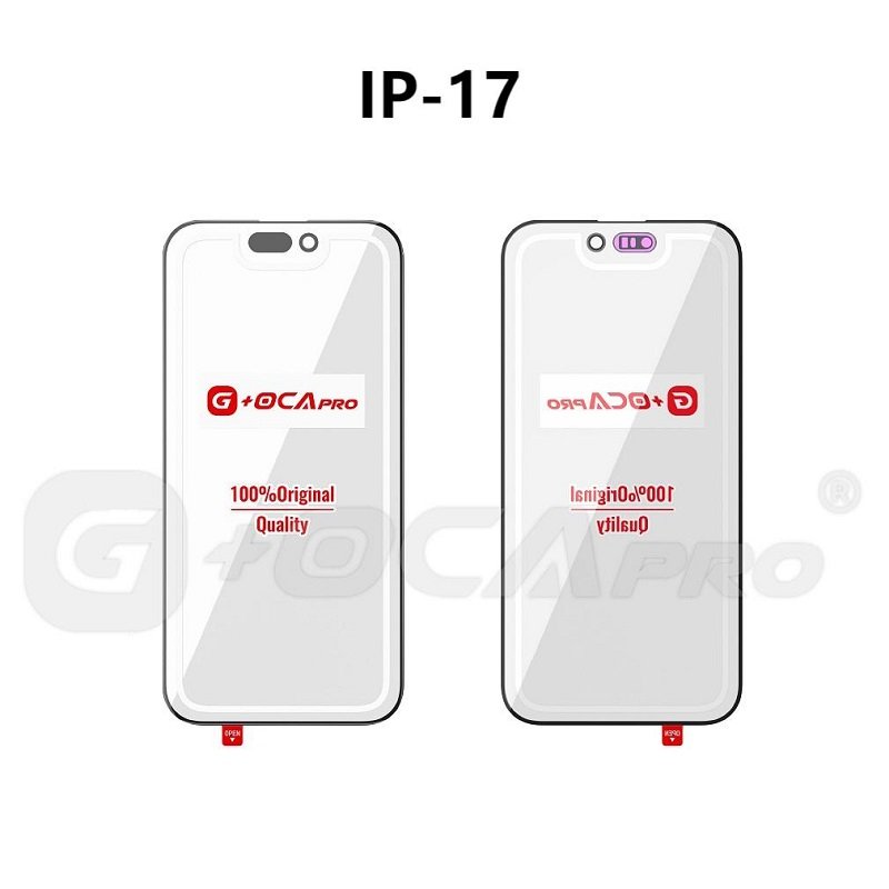 G+ PRO VETRO + OCA PER APPLE IPHONE 17 6.3 NERO