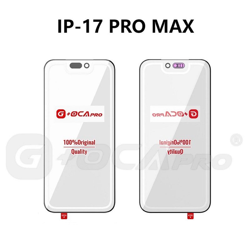 G+ PRO VETRO + OCA PER APPLE IPHONE 17 PRO MAX 6.9 NERO