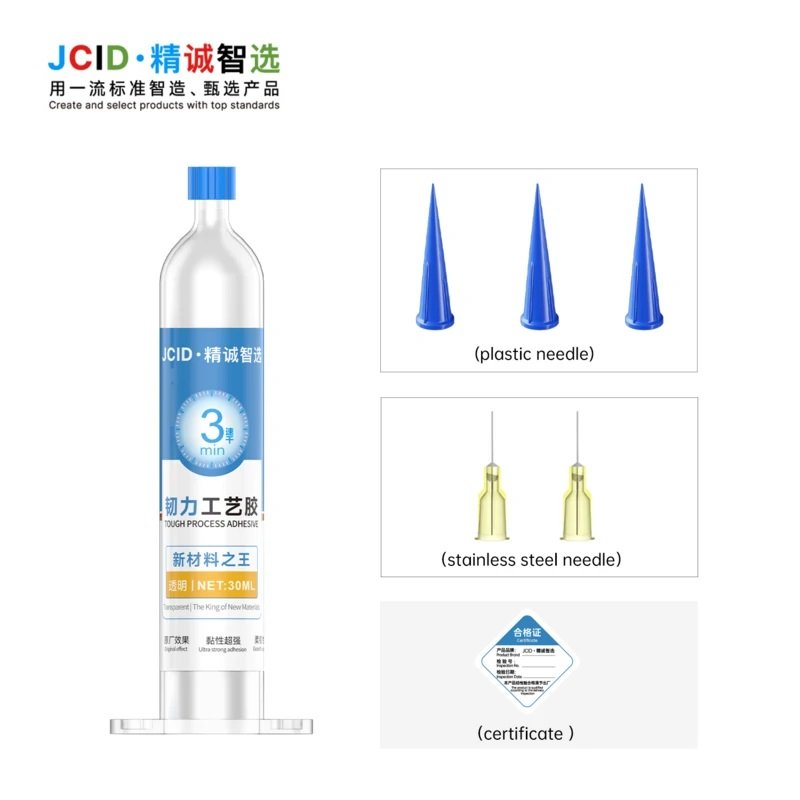 JCID TP-030T ADESIVO PER PROCESSO RESISTENTE 30ML TRASPARENTE