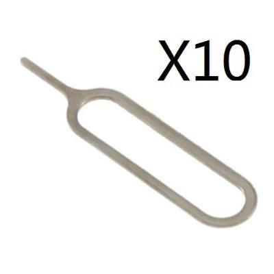 10 PIN PER SIM CARD TRAY PER IPHONE 2G 3G 4 4S 5G 5S / IPHONE 6 4.7 / IPHONE 6 PLUS 5.5 / IPHONE 7 4.7 / IPHONE 7 PLUS 5.5