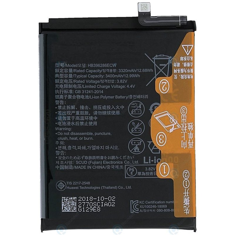 BATTERIA ORIGINALE HB396286ECW PER HUAWEI P SMART 2019 / HONOR 10 LITE / P SMART+ 2019 / P SMART 2020 / HONOR 20 LITE