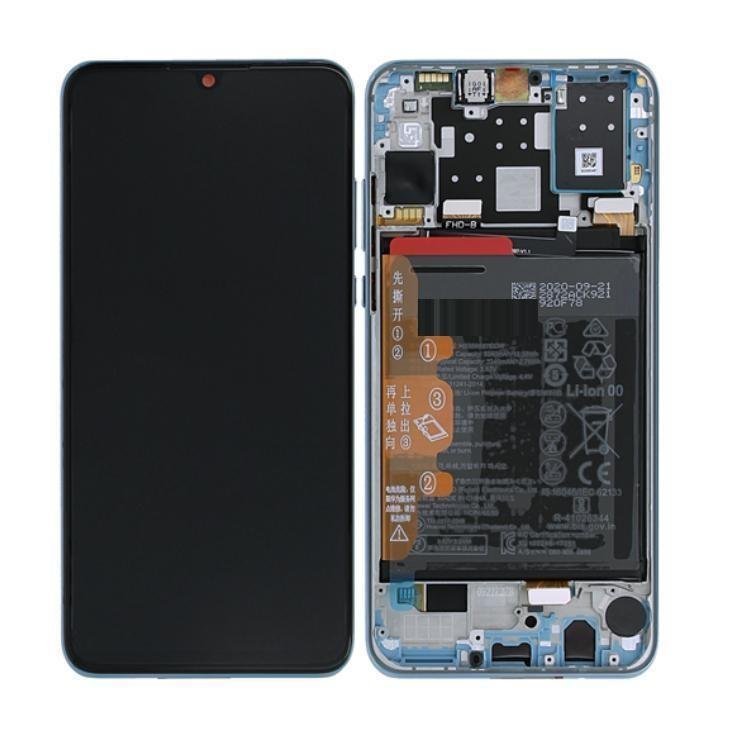 DISPLAY LCD + TOUCHSCREEN DISPLAY COMPLETO + FRAME PER HUAWEI P30 LITE 2020 MAR-L21BX BREATHING CRYSTAL ORIGINALE NEW