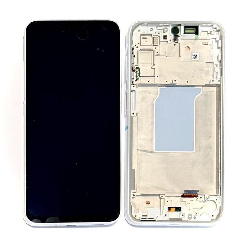 TOUCHSCREEN + DISPLAY AMOLED DISPLAY COMPLETO + FRAME PER SAMSUNG GALAXY A26 5G A266B BIANCO ORIGINALE (SERVICE PACK) 