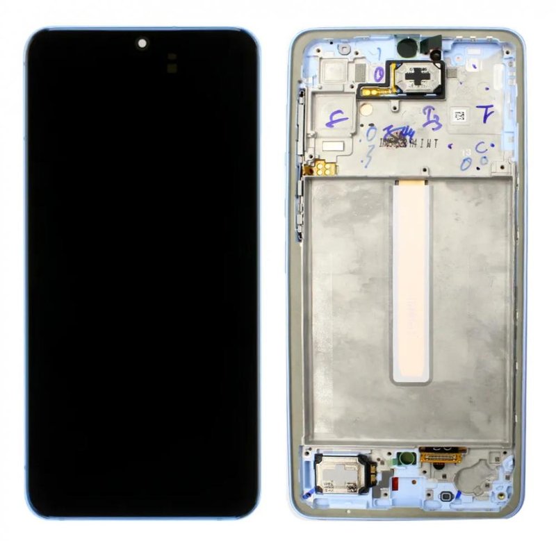 DISPLAY LCD + TOUCHSCREEN DISPLAY COMPLETO + FRAME PER SAMSUNG GALAXY A33 5G A336B BLU ORIGINALE (SERVICE PACK)