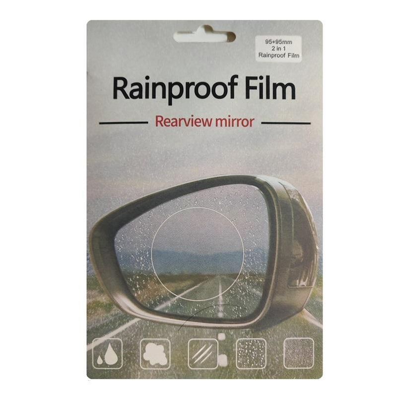 PELLICOLA IMPERMEABILE PER SPECCHIETTO RETROVISORE AUTO?95*95MM