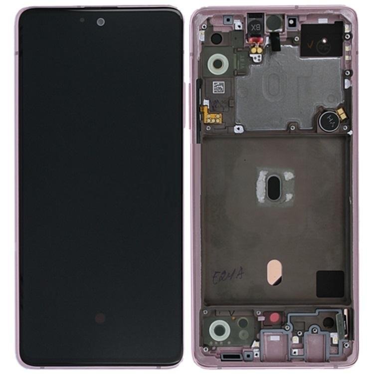 DISPLAY LCD + TOUCHSCREEN DISPLAY COMPLETO + FRAME PER SAMSUNG GALAXY A51 5G A516B ROSA ORIGINALE (SERVICE PACK)