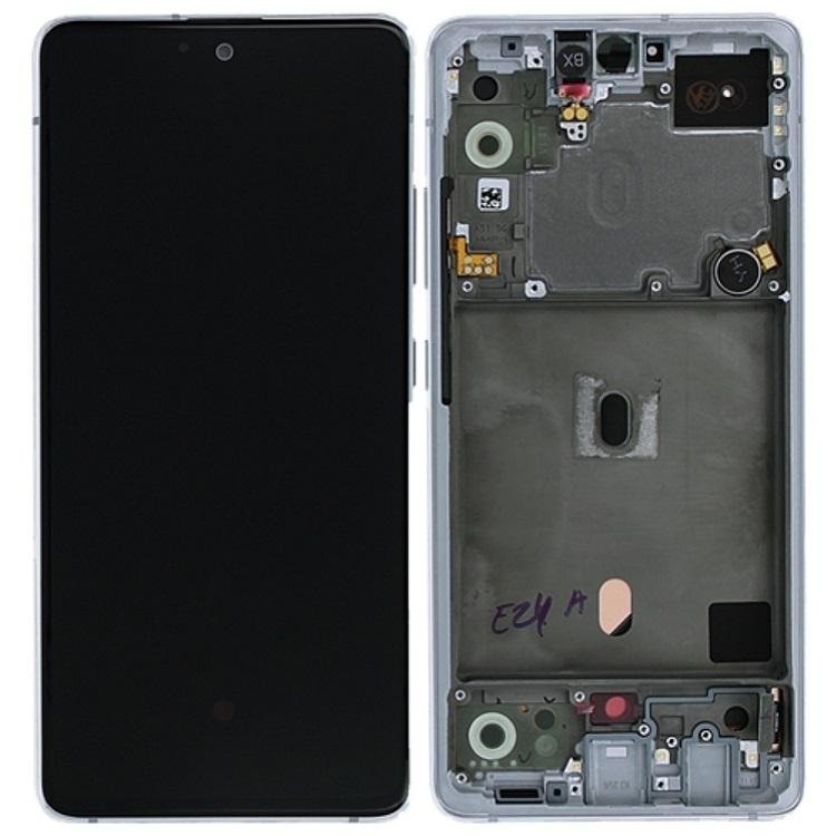 DISPLAY LCD + TOUCHSCREEN DISPLAY COMPLETO + FRAME PER SAMSUNG GALAXY A51 5G A516B BIANCO ORIGINALE (SERVICE PACK)