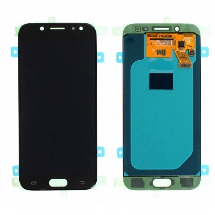 TOUCHSCREEN + DISPLAY LCD DISPLAY COMPLETO SENZA FRAME PER SAMSUNG GALAXY J5(2017) J530F NERO ORIGINALE (SERVICE PACK)