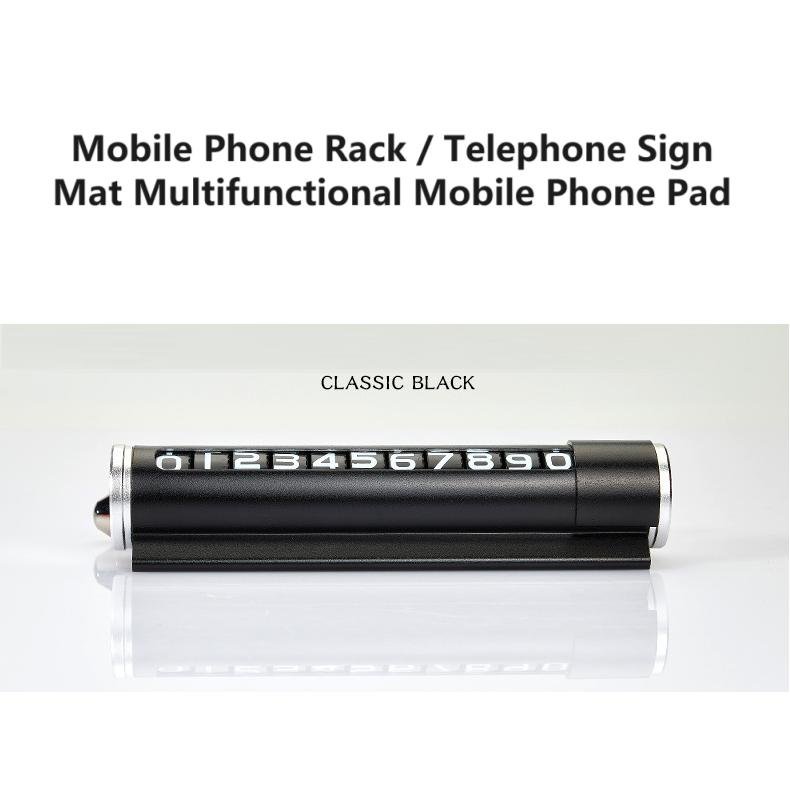 TH-072A TARGA DI PARCHEGGIO MULTIFUNZIONE / PORTA CELLULARE AUTO / ROMPI VETRO?14*5.5CM