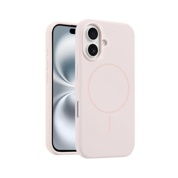 CUSTODIA CELLULARE DI SILICONE LIQUIDO + MAGNETICO PER APPLE IPHONE 17 ROSA