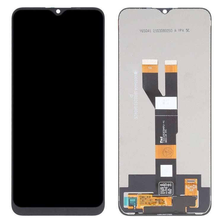 DISPLAY LCD + TOUCHSCREEN DISPLAY COMPLETO SENZA FRAME PER REALME C11 2021 (RMX3231) / REALME C20 (RMX3063 RMX3061) / REALME C21 (RMX3201) NERO ORIGINALE