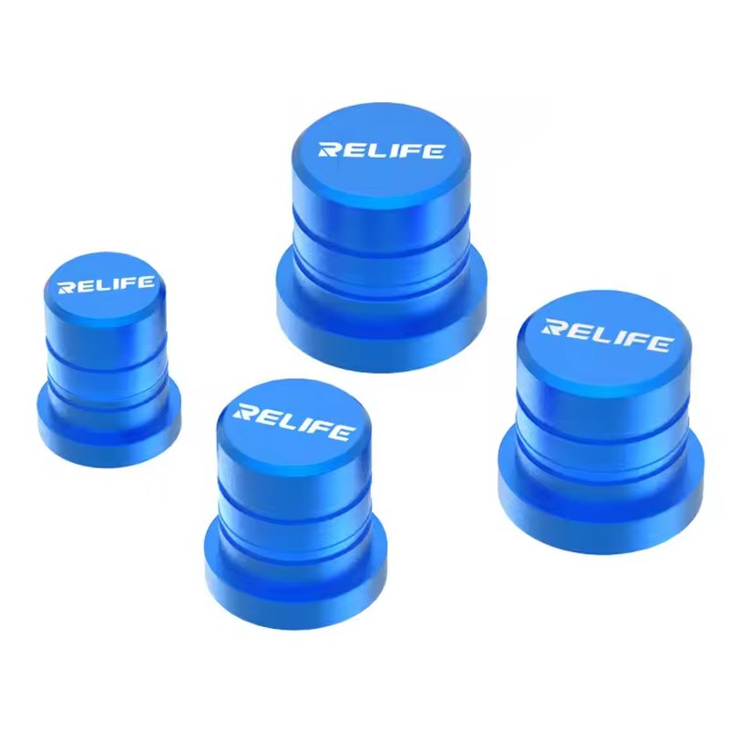 RELIFE RL-099 COPERTURA PROTETTIVA MAGNETICA LUCE BLU PROTEZIONE PER LENTI ANTI-IMPRONTA E ANTI-OLIO PER LA RIPARAZIONE DI VARI MODELLI DI FOTOCAMERE (SET DI 4 MISURE 13 / 12 / 11 / 9 MM)