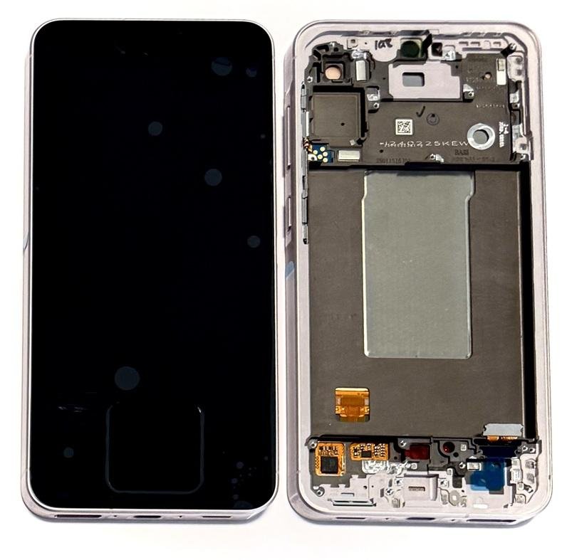 TOUCHSCREEN + DISPLAY AMOLED DISPLAY COMPLETO + FRAME PER SAMSUNG GALAXY A56 5G A566B ROSA ORIGINALE (SERVICE PACK)