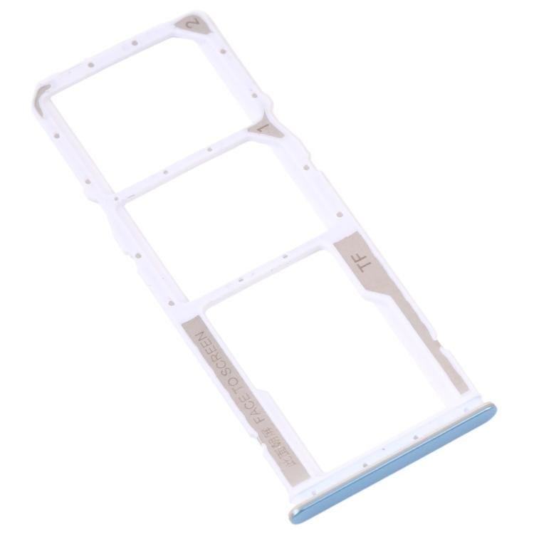 DUAL SIM TRAY PER XIAOMI REDMI NOTE 11 (2201117TG 2201117TI 2201117TY 2201117TL) / REDMI NOTE 11S 4G (2201117SG 2201117SI) BIANCO / BLU