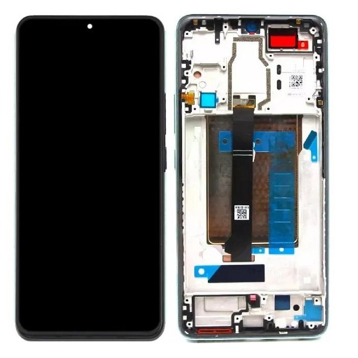 TOUCHSCREEN + DISPLAY AMOLED DISPLAY COMPLETO + FRAME PER XIAOMI POCO F6 5G (24069PC21G) VERDE ORIGINALE (SERVICE PACK 5600060N16T00)