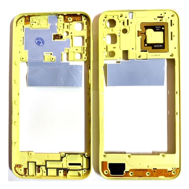 COVER CENTRALE B PER SAMSUNG GALAXY A15 4G A155F GIALLO