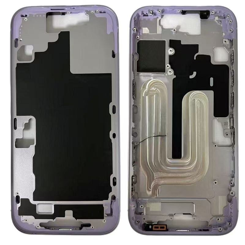 COVER CENTRALE A PER APPLE IPHONE 17 6.3 VIOLA ORIGINALE