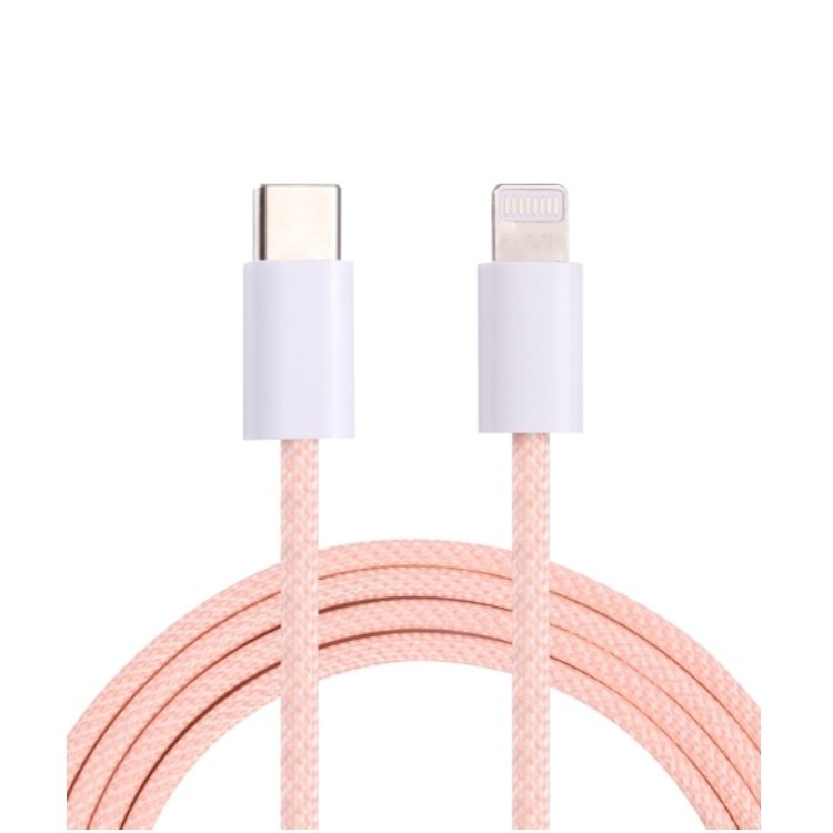 CAVO DATI DA 60W TYPE-C A LIGHTNING RICARICA LUNGHEZZA 1M (ROSA)