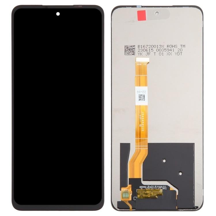 DISPLAY LCD + TOUCHSCREEN DISPLAY COMPLETO SENZA FRAME PER REALME 12 5G / REALME 12X (INDIA VERSION) RMX3998 NERO ORIGINALE