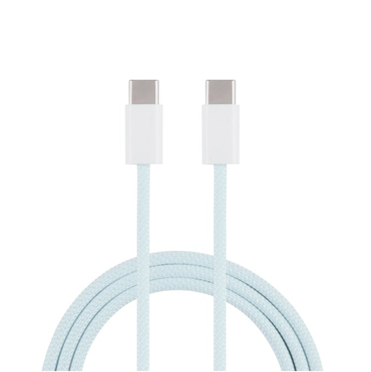 CAVO DATI DA 60W USB-C / TYPE-C A USB-C / TYPE-C RICARICA LUNGHEZZA 1M (BLU)