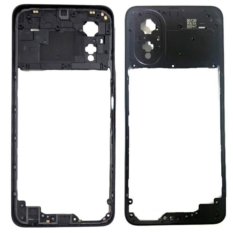 COVER CENTRALE B PER OPPO A38 (CPH2579) / A18 (CPH2591) NERO ORIGINALE