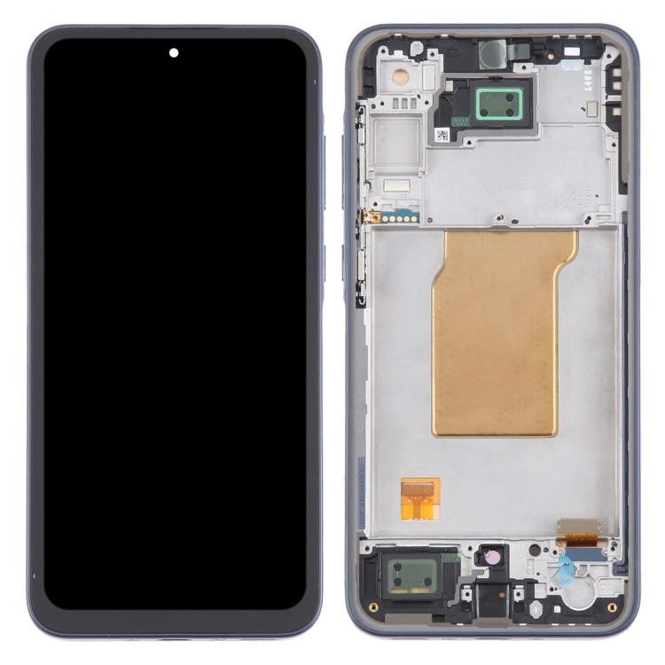 TOUCHSCREEN + DISPLAY AMOLED DISPLAY COMPLETO + FRAME PER SAMSUNG GALAXY A35 5G A356B BLU MARINO / NERO OEM