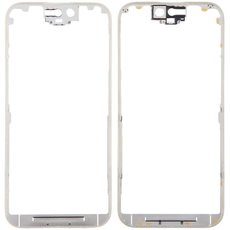 SOSTITUZIONE DELLA STAFFA DELLA CORNICE ANTERIORE LCD PER APPLE IPHONE 15 PRO 6.1 BIANCO
