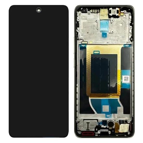TOUCHSCREEN + DISPLAY AMOLED DISPLAY COMPLETO + FRAME PER REALME 14 PRO (RMX5055 / RMX5056) GRIGIO ORIGINALE (SERVICE PACK)