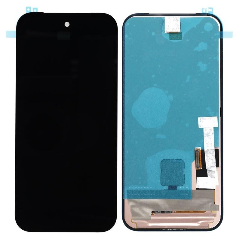 TOUCHSCREEN + DISPLAY OLED DISPLAY COMPLETO PER GOOGLE PIXEL 9A 5G (GXQ96 GTF7P G3Y12) NERO ORIGINALE (SERVICE PACK) (G949-01306-00)