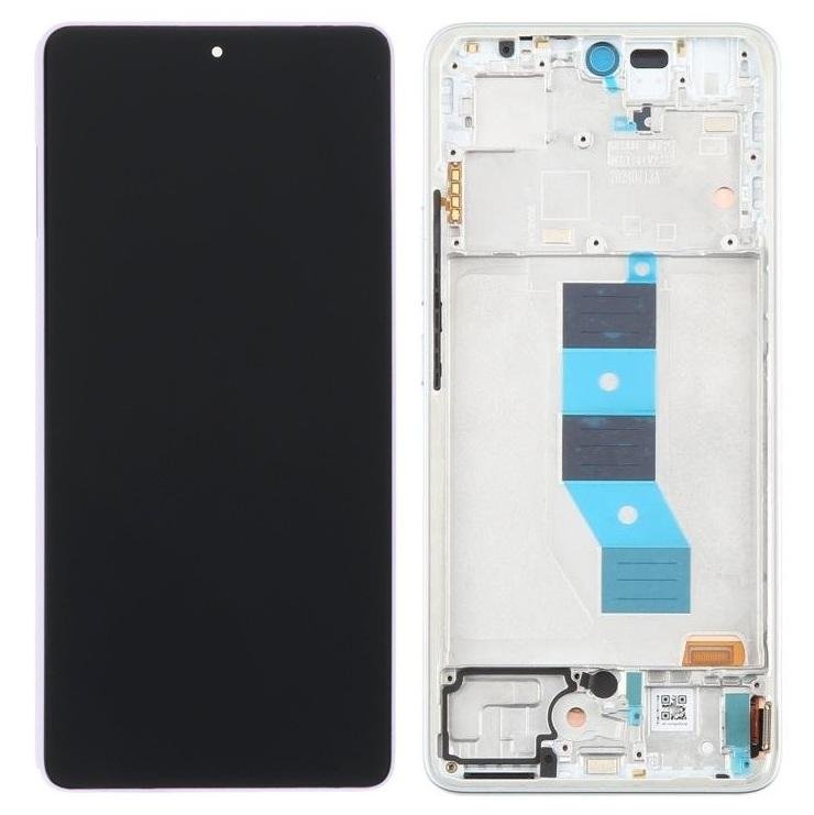 TOUCHSCREEN + DISPLAY AMOLED DISPLAY COMPLETO + FRAME PER XIAOMI REDMI NOTE 14 5G (24094RAD4G) VIOLA ORIGINALE (SERVICE PACK)