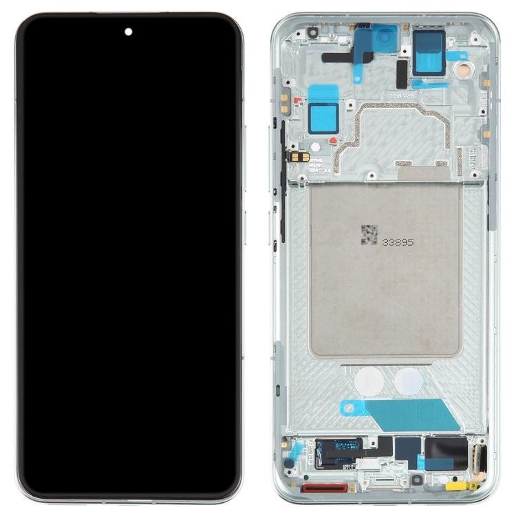 TOUCHSCREEN + DISPLAY AMOLED DISPLAY COMPLETO + FRAME PER XIAOMI 13 (2211133C 2211133G) VERDE ORIGINALE (SERVICE PACK)