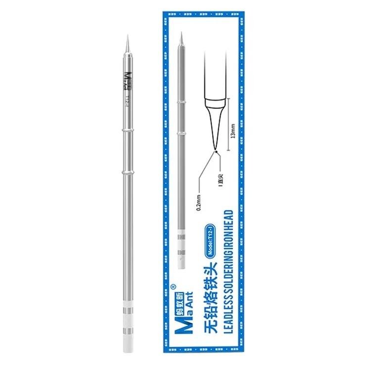 PUNTA DI FERRO (SENZA PIOMBO) MAANT T12-I PER STAZIONE DI SALDATORE MAANT T12 / SH72 COMPATIBILE CON IL 95% DELLE SERIE T12 PRESENTI SUL MERCATO