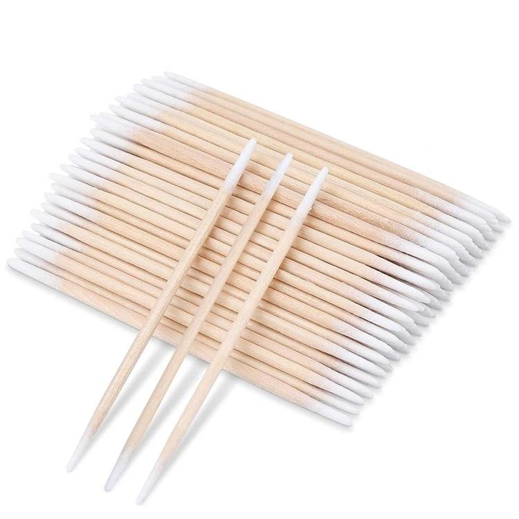 TAMPONE DI COTONE A DOPPIA ESTREMITA APPUNTITA PER RIPARAZIONE CELLULARE (100 PZ)